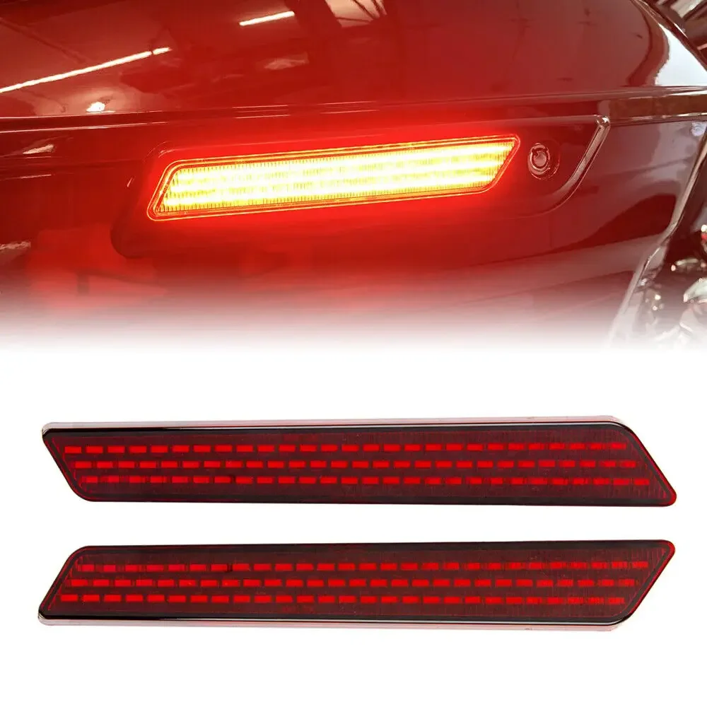 Светодиодная седельная сумка с защелкой указатели поворота красный мотоцикл для