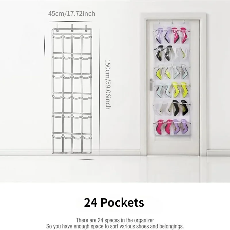 24-кишеньковое отделение для хранения обуви подвесная сумка многослойный