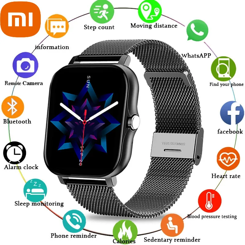 

xiaomi New Women Smartwatch Bluetooth Call Music Control IP67 Waterproof Mens Smart Watch Men Heart Rate Monitor Ladies Watches