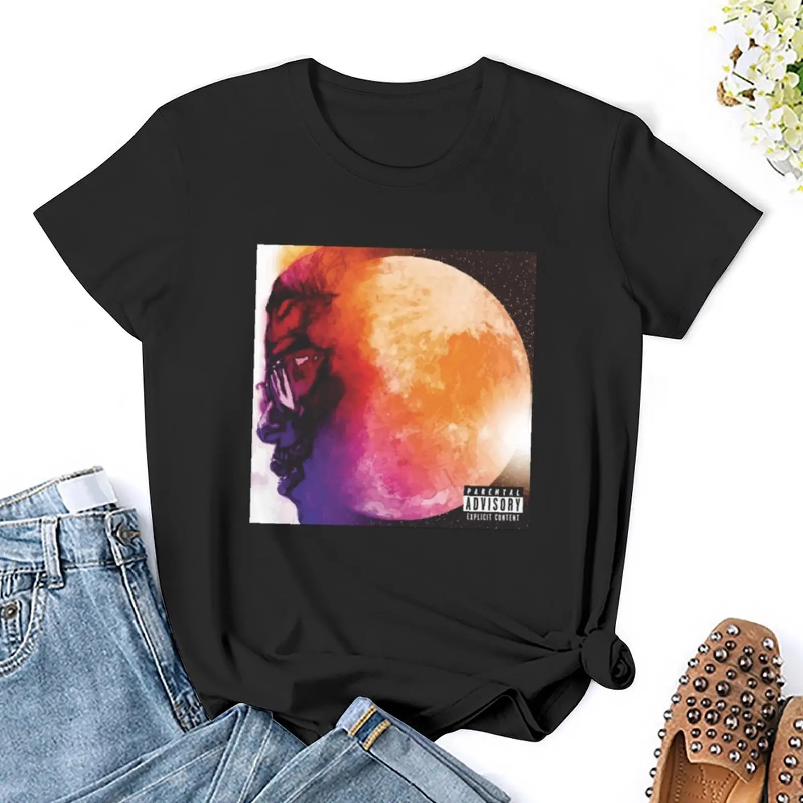 Детская футболка с музыкальным логотипом cudi женские рубашки графические