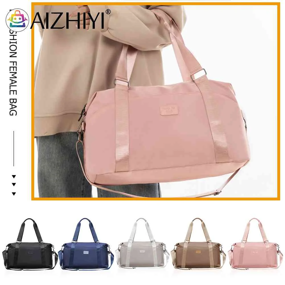 

Нейлоновая сумка через плечо для фитнеса, вместительная Спортивная через плечо унисекс, брызгозащищенная с молнией, многофункциональная д...