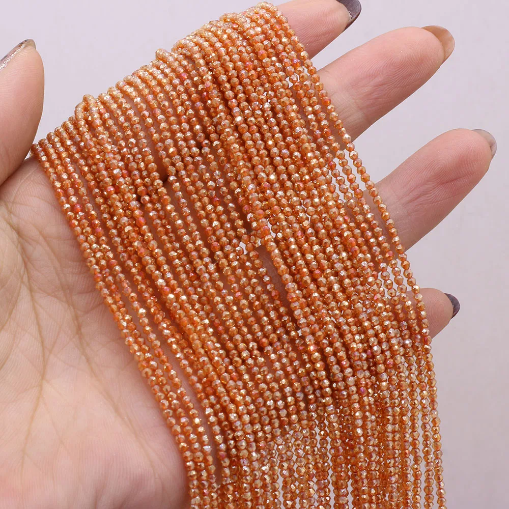 

2022 Pure Crystal Color Plated Faceted Small Beads Beaded Handicrafts DIY Exquisite Necklace Bracelet Gift Make Wholesale