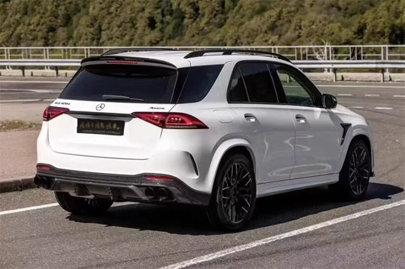 Задний диффузор из настоящего углеродного волокна комплект для губ SPOILER