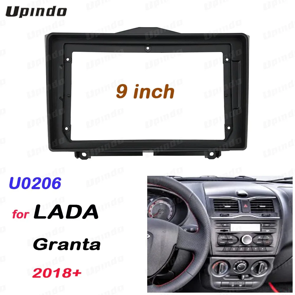 

2 Din 9 Inch Car Radio Installation DVD GPS Mp5 Plastic Fascia Panel Frame for LADA GRANTA 2018 left rudder Dash Mount Kit