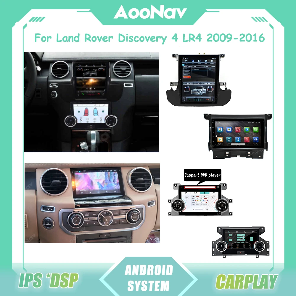 

Автомагнитола на Android для Land Rover Discovery 4 LR4 2009-2016, умный мультимедийный видеоплеер, панель переменного тока, сенсорный экран, GPS-навигация