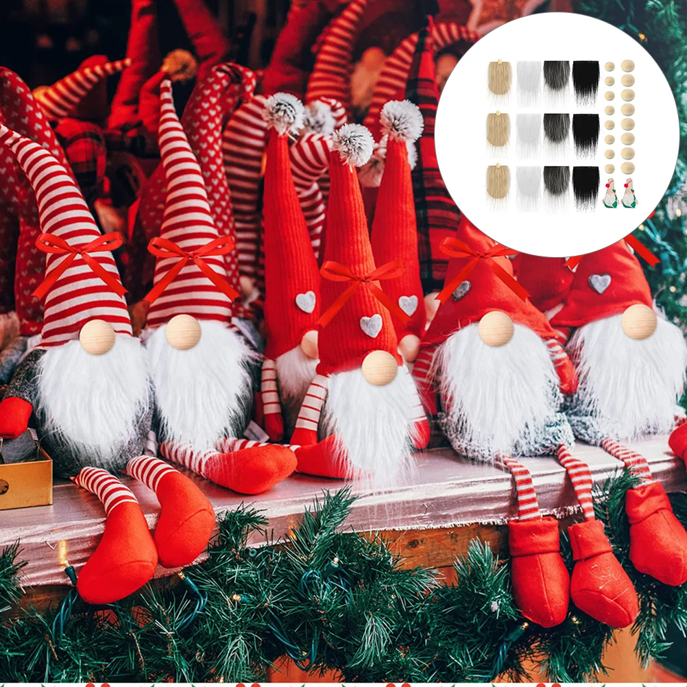 

1 set of Gnomes Decor Beard Christmas Valentine's Day Gnome DIY Beard Material