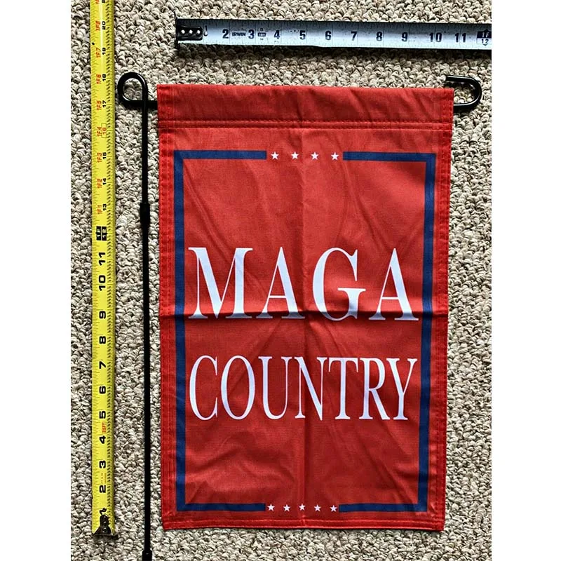 

Donald Trump Garden Flag FREE SHIPPING MAGA Country Red Desantis USA Sign 12x18" yhx0313