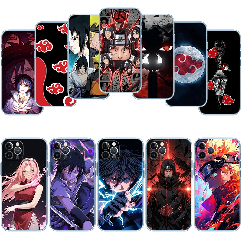 Фото Прозрачный чехол для телефона AD41 Naruto Itachi Sasuke для Motorola Moto G7 G8 G9 G84 G85 G73 G24 G15 Z2 Play Power Plus №1