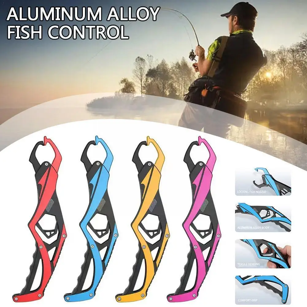 

Fish Lip Grip Pliers Lightweight Fishing Controller Clip Lock Multifunctional Fishing Supplies Tackle Gear Spring Portable D6E1