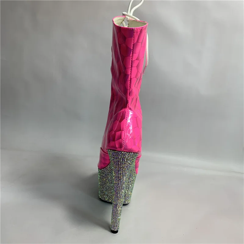 Клубная обувь для стриптиза элегантные пикантные полусапожки на очень высоком