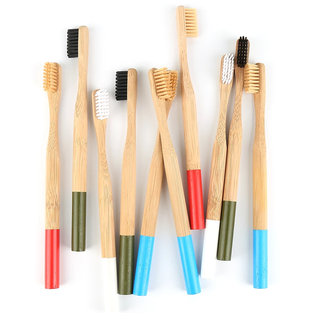 

Natural Bamboo Toothbrush Soft Bristle Eco Friendly Travel Tooth Brush Oral Care Wood Handle Toothbrush