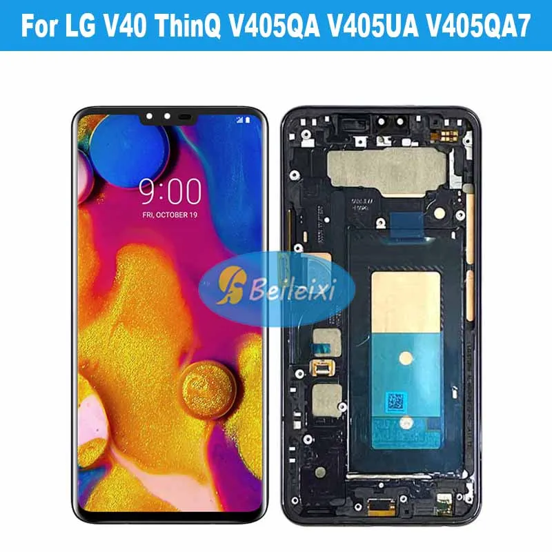 

For LG V40 ThinQ V405 V409N V405UA V405TAB V405EBW V405QA7 V405UA0 LCD Display Touch Screen Digitizer Assembly Replacement Parts