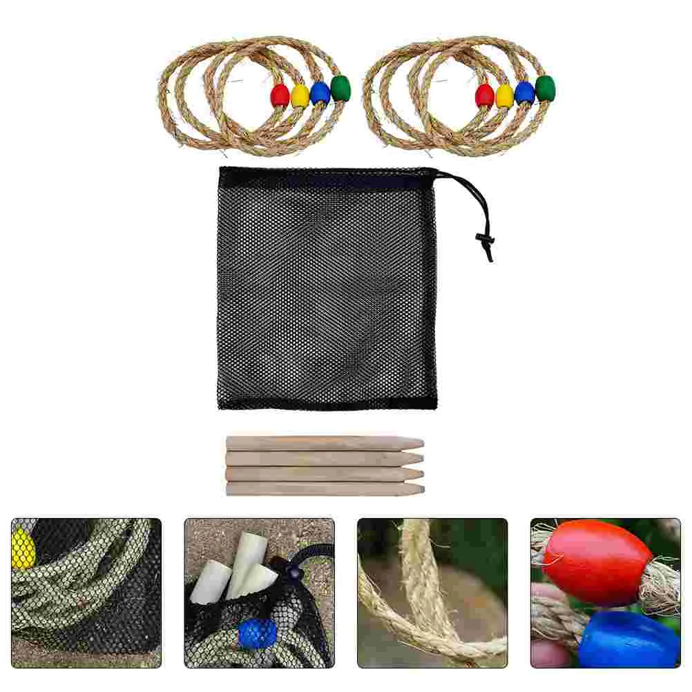

Шпагат веревочные игрушки деревянное кольцо для детей для игр на открытом воздухе Обучение детей бросание в бросок развивающие кольца для игр