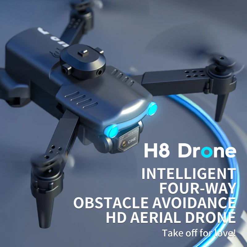 

2022 Hot Sales Remote Control Obstacle Avoidance Drone Folds Aerial Camera HD Dual Camera Optical Flow Quadcopter Drone