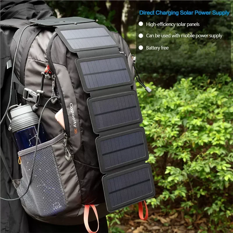 

10W Solar Panels Charger Foldable Waterproof Solar Charger 5V 2A Solar Charger Power Supply for iPhone Android Mobile Phone