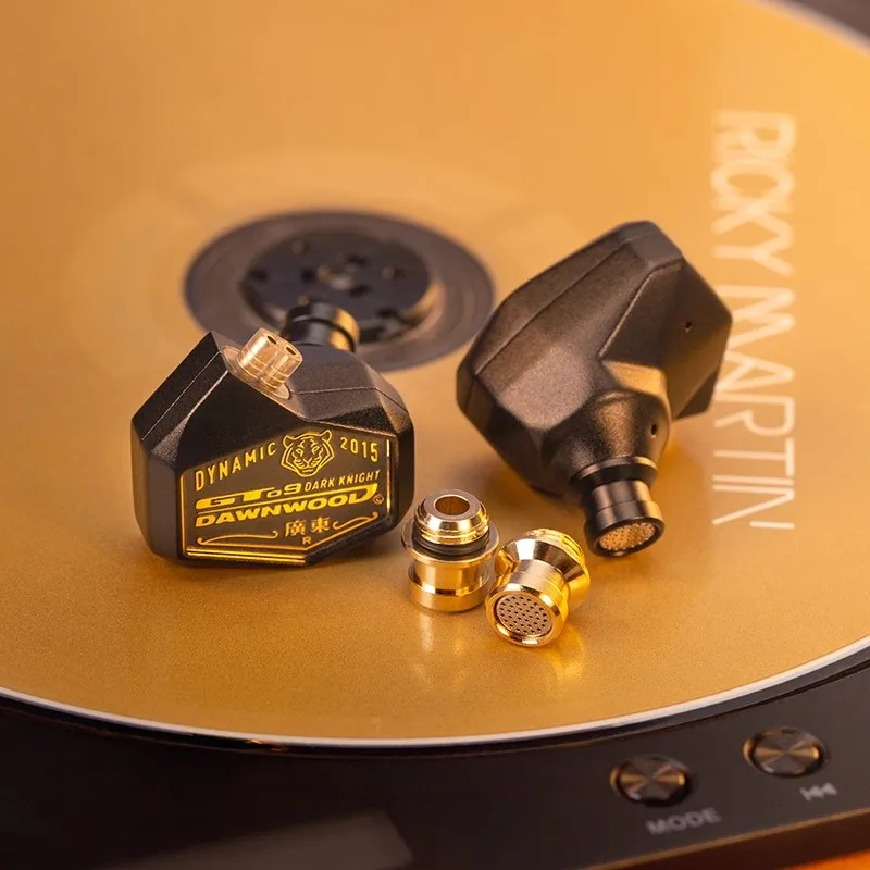 Фото DAWNWOOD GT09 Dark Knight IEM Наушники-вкладыши Мониторные наушники Wried Наушники Съемный кабель Сменный тюнинговый фильтр №3