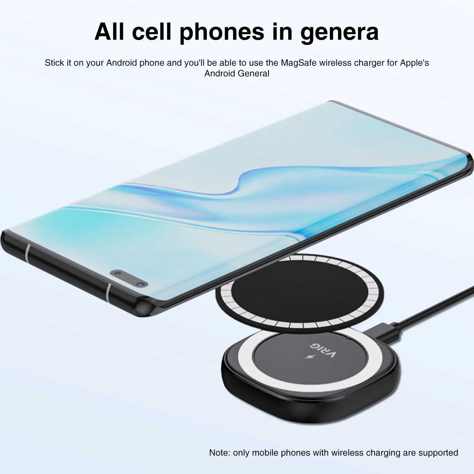 Магнитный Диск VRIG для автомобильного держателя телефона металлический кожаный