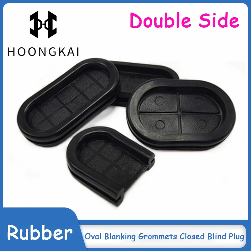 

Oval Rubber Blanking Grommets Closed Blind Plug Bungs Double Side Cable Wiring Protect Bushes Ø13 20 25 30 35 37 40 50mm