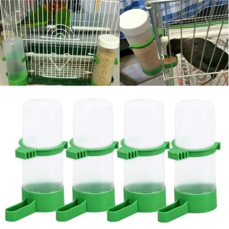 

1Pc Bird Feeder Plastic Food Water Feeding Automatic Drinker Parrot Pet Parrot Drinking Cup Bowls Pet Bird Supplies Dispenser