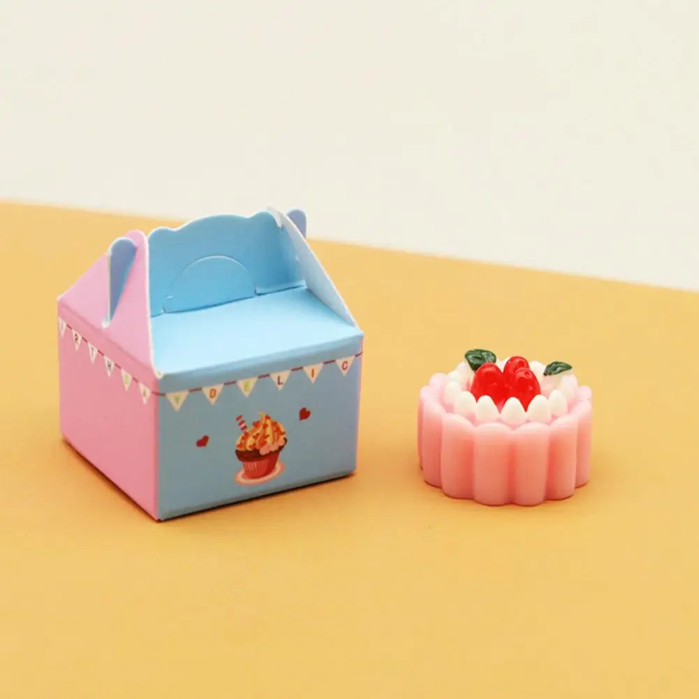 

Functional Cute Bright Color Role Play Kitchen Dessert Dollhouse Accessories Dollhouse Dessert Dollhouse Cake 1 Set