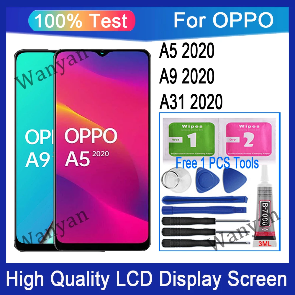 

6.5 inch Original For OPPO A5 2020 / A9 2020 / A31 2020 LCD Display Touch Screen Digitizer Replacement