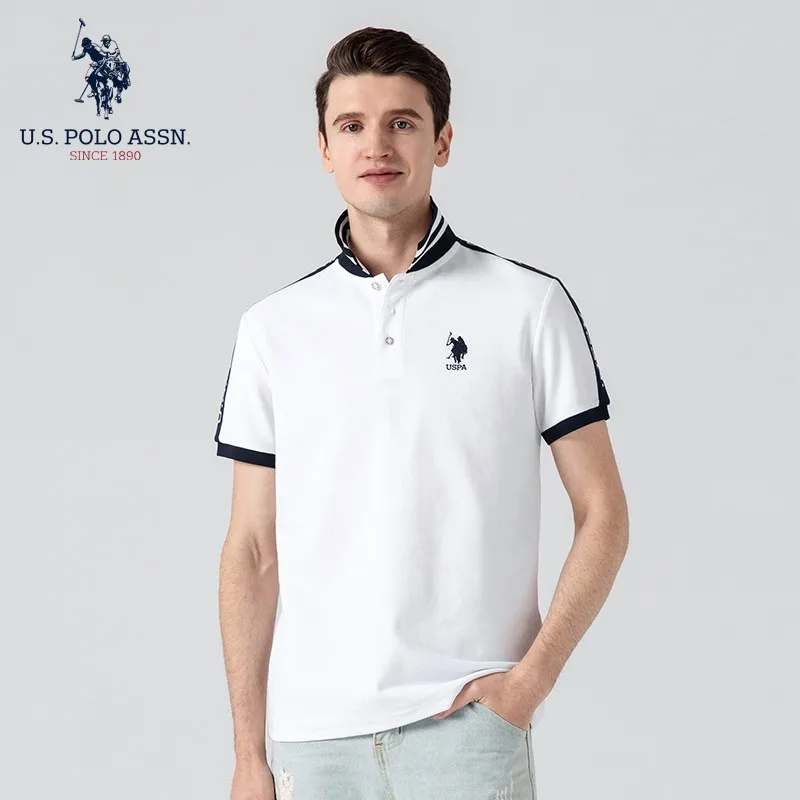 Мужская рубашка-поло с вышивкой на весну и лето | одежда