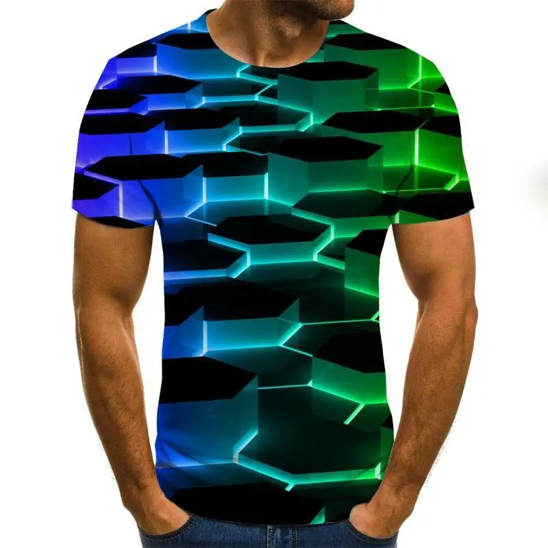 

2022 New Men T-Shirt Casual Short Sleeve O-Neck Fashion Funny Printed 3d Men/Woman Tees High
