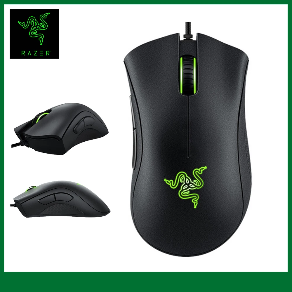 Проводная игровая мышь Razer DeathAdder Essential 6400DPI оптический сенсор 5 кнопок |