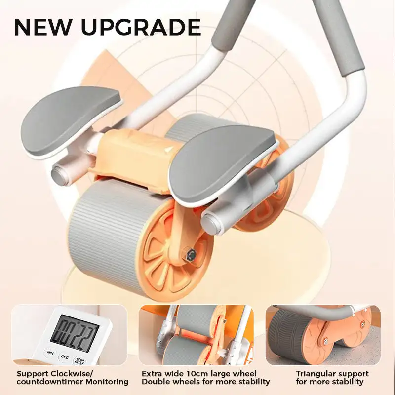 

Automatic Abdominal Home Exercise Elbow Equipment With Ab Exercise Core Wheel Workout Roller Rebound For Timer And Support
