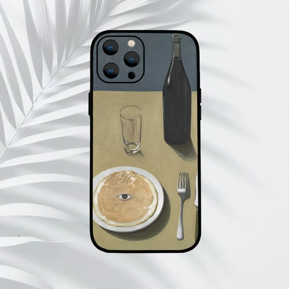 Чехол для телефона R-Rene Magritte Art iPhone Mini 11 12 13 14 15 Pro XS Max X Plus SE XR Shell
