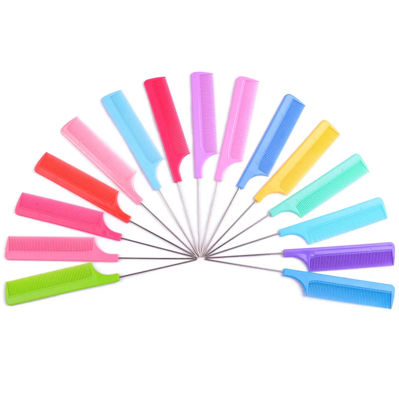 

Steel Needle Pointed Tail Hair Comb Anti-static Hair Dye Brush Professional Barber Hair Comb Salon Hairdresser Hair Styling Tool