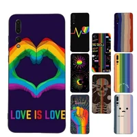 abstract rainbow phone case soft silicone case for huawei p 30lite p30 20pro p40lite p30 capa