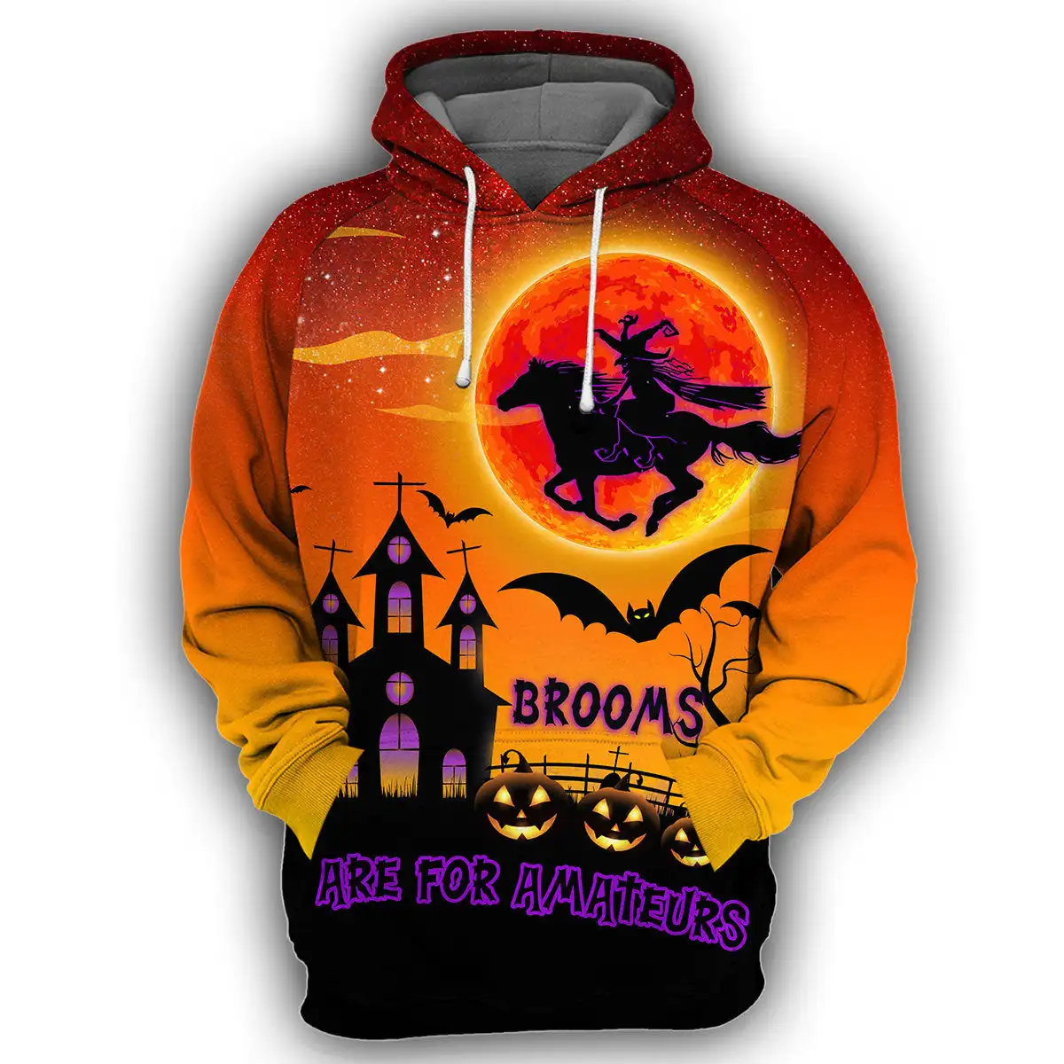 

CLOOCL Happy Halloween Men Hoodie 3D All Over Printed Brooms Are for Amateurs Autumn Unisex Hooded Sweatshirt Casual Tracksuits