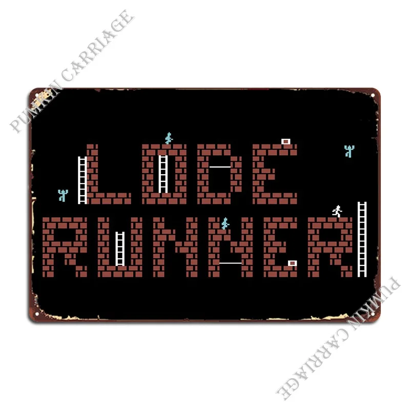 

Металлический знак Lode Runner, индивидуальная картина, настенный плакат для гостиной, Настенная пещера, жестяной плакат