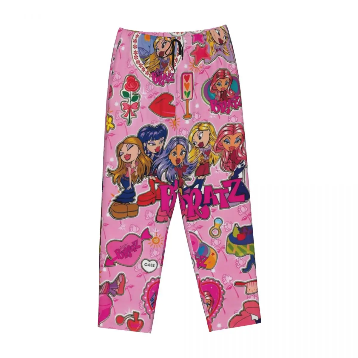 Женская пижама-коллаж с карманами для сна