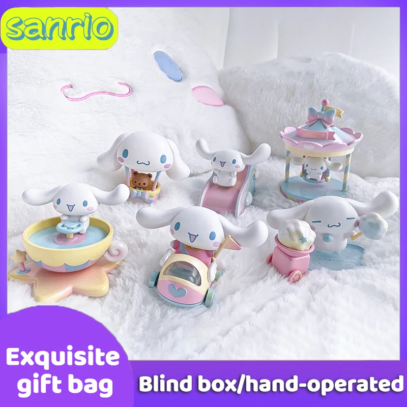 

Sanrio Little Paradise Series Blind Box Cinnamonll Ornaments Send People Cute Gift Decoration Collection Kawaii Children's Gifts