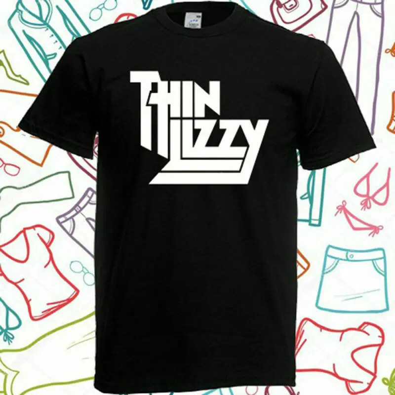 

Thin Lizzy Short Sleeve T-Shirt Vintage Gift For Men Women Funny Tee