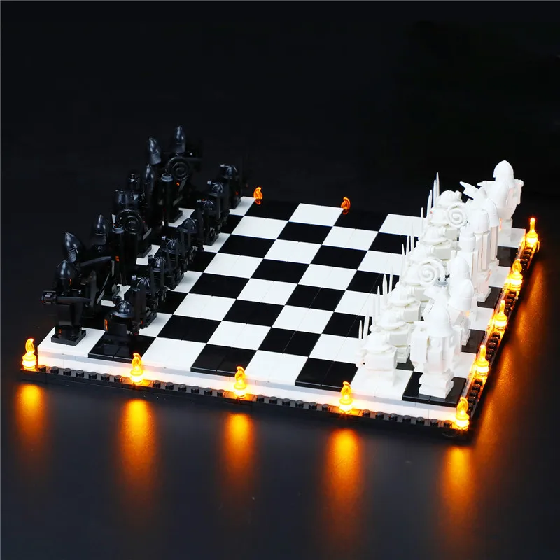 

WOBRICKS Led Light Kit for 21108 Wizard’s Chess Building Blocks Set (NOT Include the Model) Bricks Toys for Children Remote