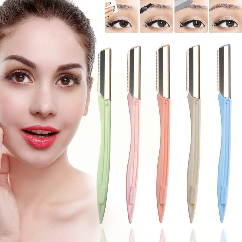 

Eyebrow Lip Trimmer Blade Shaver Knife Hair Remover Tool Color Shipped Eyebrows Makeup Shaping Randomly Perfect New F5v3