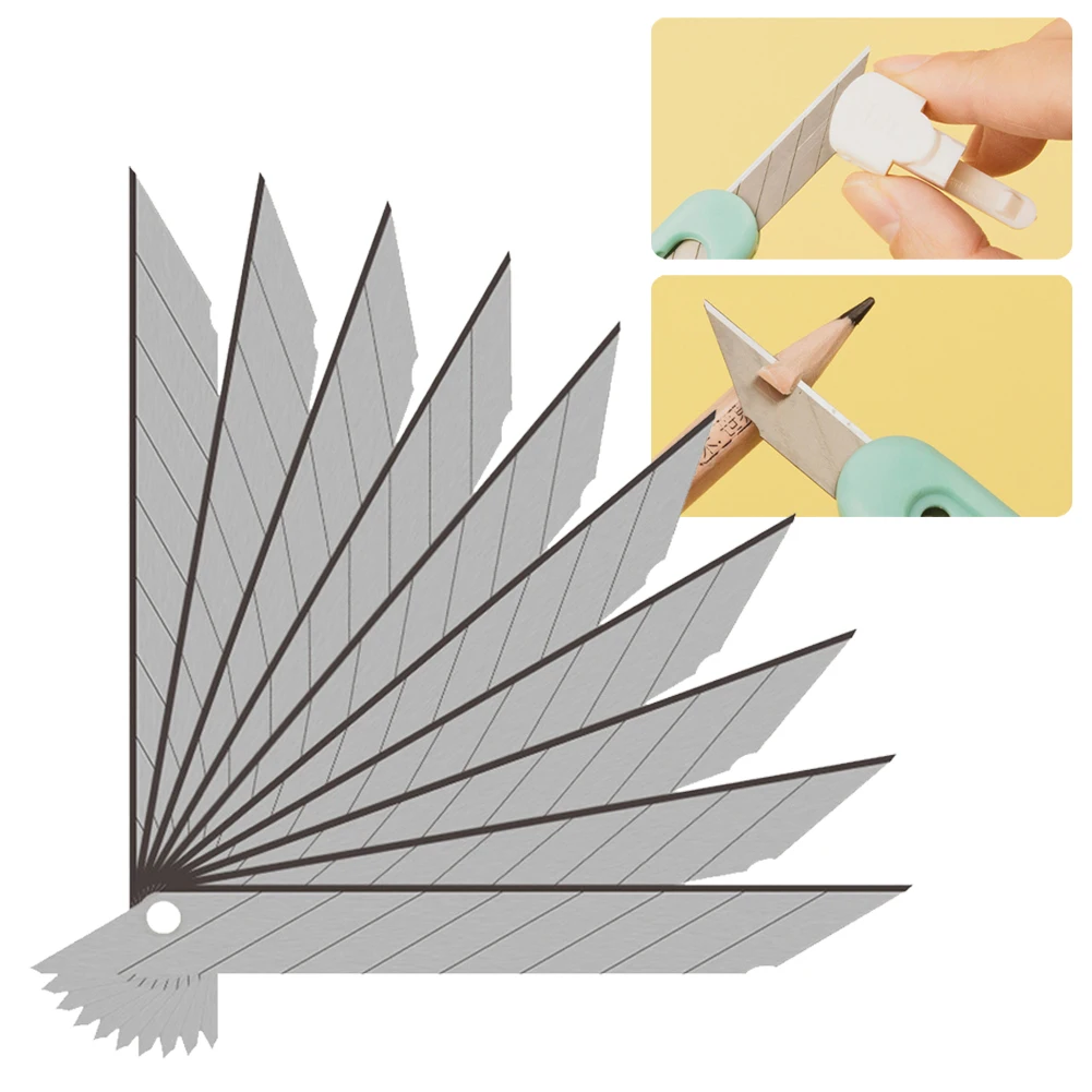 

10pcs 30 Degrees Art Blade Art Cutter General Replacement Blade Cutting Carving For Mobile Phone PCB Repairing Hand Tools