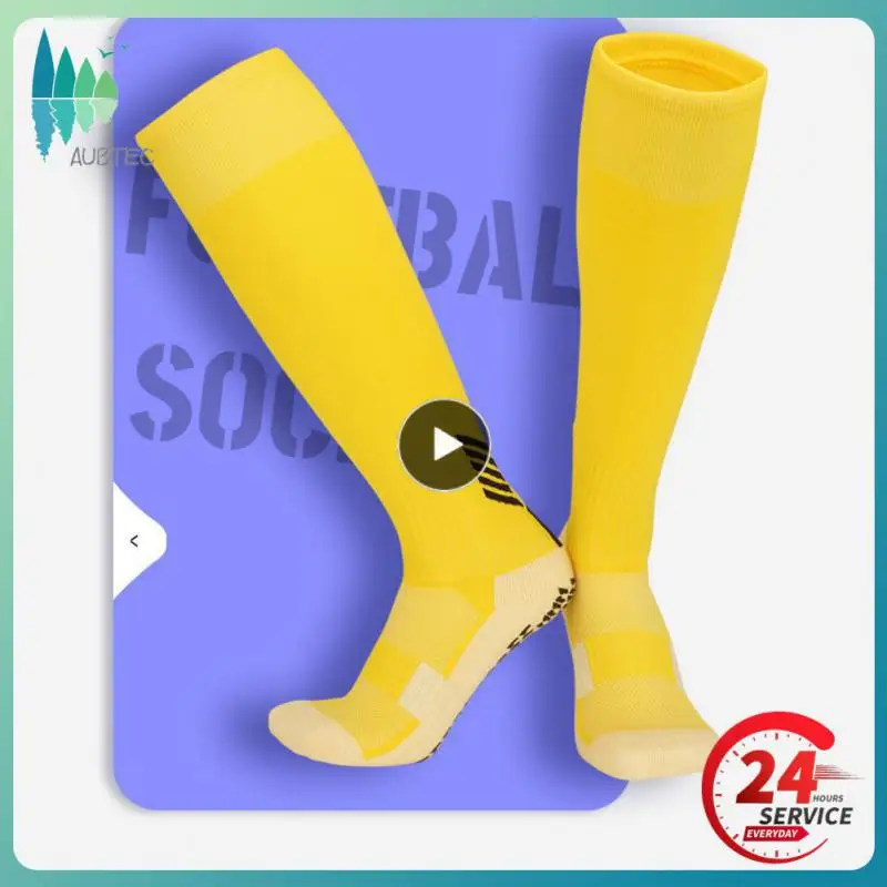 

1~10PCS Professional Anti-Slip Soccer Knee High Socks Adult Kids Rubber Block Towel Bottom Long Football Hockey Sports Grip