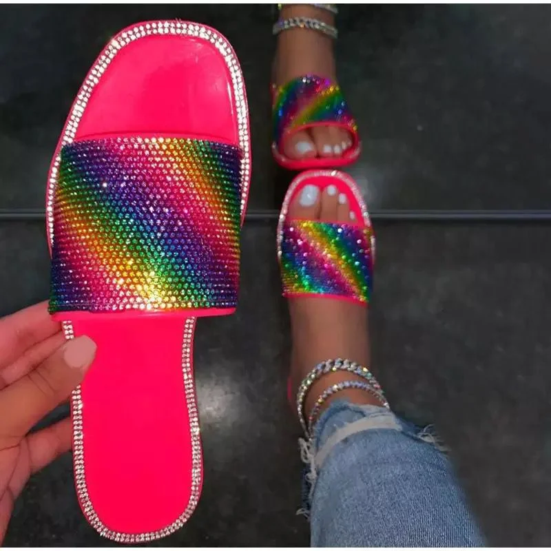 Women Slippers Summer Slides High Quality Open Toe Flat Fashion Casual Shoes Leisure Sandal Female Beach Flip Flops Big Size 43