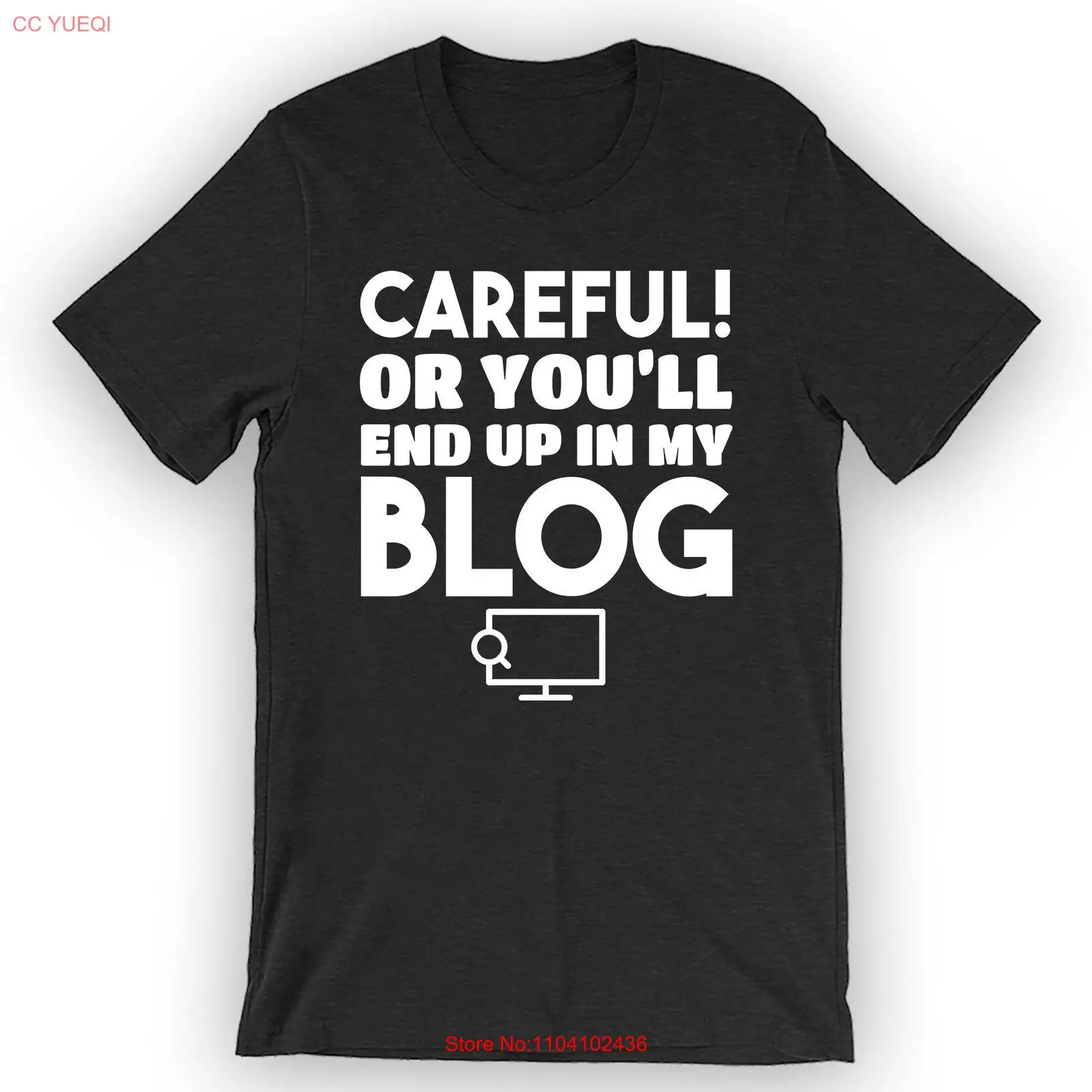 Футболка Осторожно или ты заканчивается в моем блоге NoEnName_Null