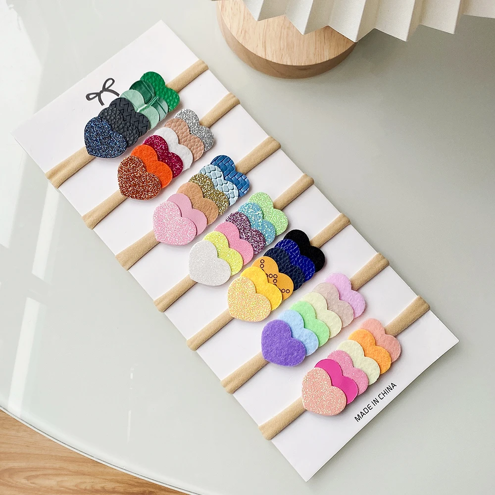 Повязка на голову детская нейлоновая Милая блестящая эластичная лента с