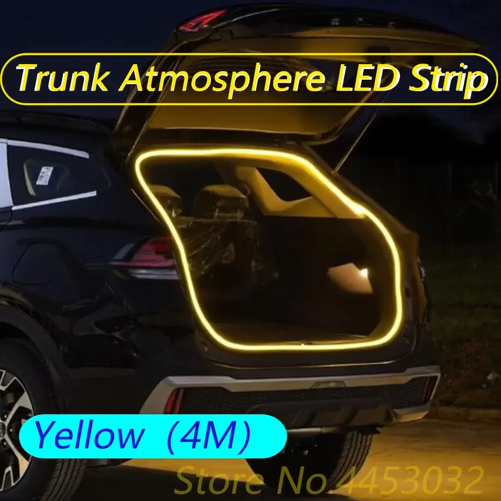 

Световая полоса багажника автомобиля для Audi A6 Q5 A4 A8 Q7 A3 Q3 TT R8 A5 S4 S6 Q8 RS4 RS6 Светодиодная внутренняя атмосферная подсветка 12 В 4 м