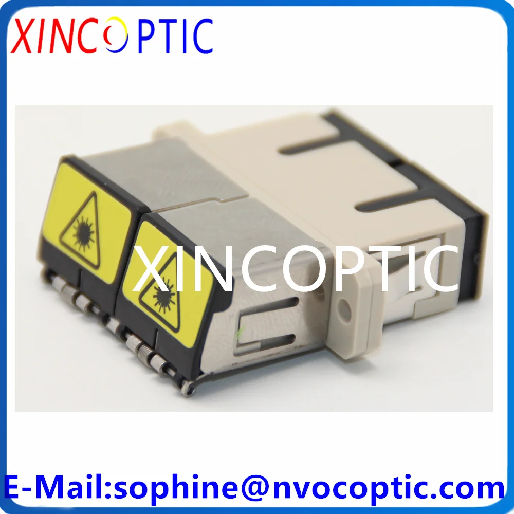 200 шт. SCUPC DX MM серый OM1 OM2 металлический откидной соединитель SC-SC дуплексный