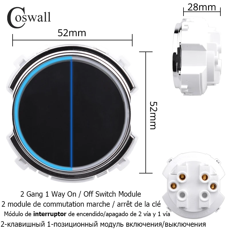 

Переключатель Coswall LB черный
