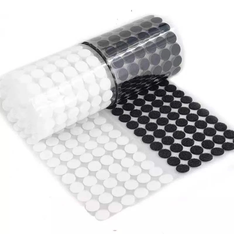 

150 Pairs Magic Sticker Strong Glue Tape Fastener Self Adhesive-Velcros Dots Round Hook Loop Coin Tape 10/15/20mm