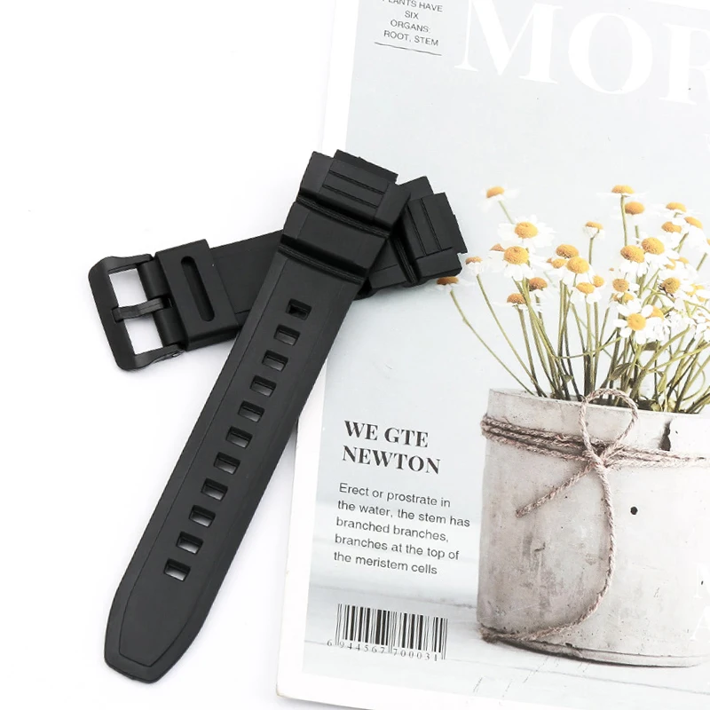 Buckle Resin Watch strap Suitable for Casio MCW-110H 100 W-S220 HDD-S100 5434 Watch Band Accessories Watch Chain Wristband