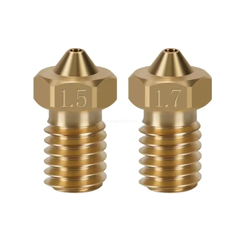 

Big Bore Brass Nozzle For E3DV6 Hotend 1.75 3D Printer Nozzles 1.7mm 1.5mm 10PCS Dropship